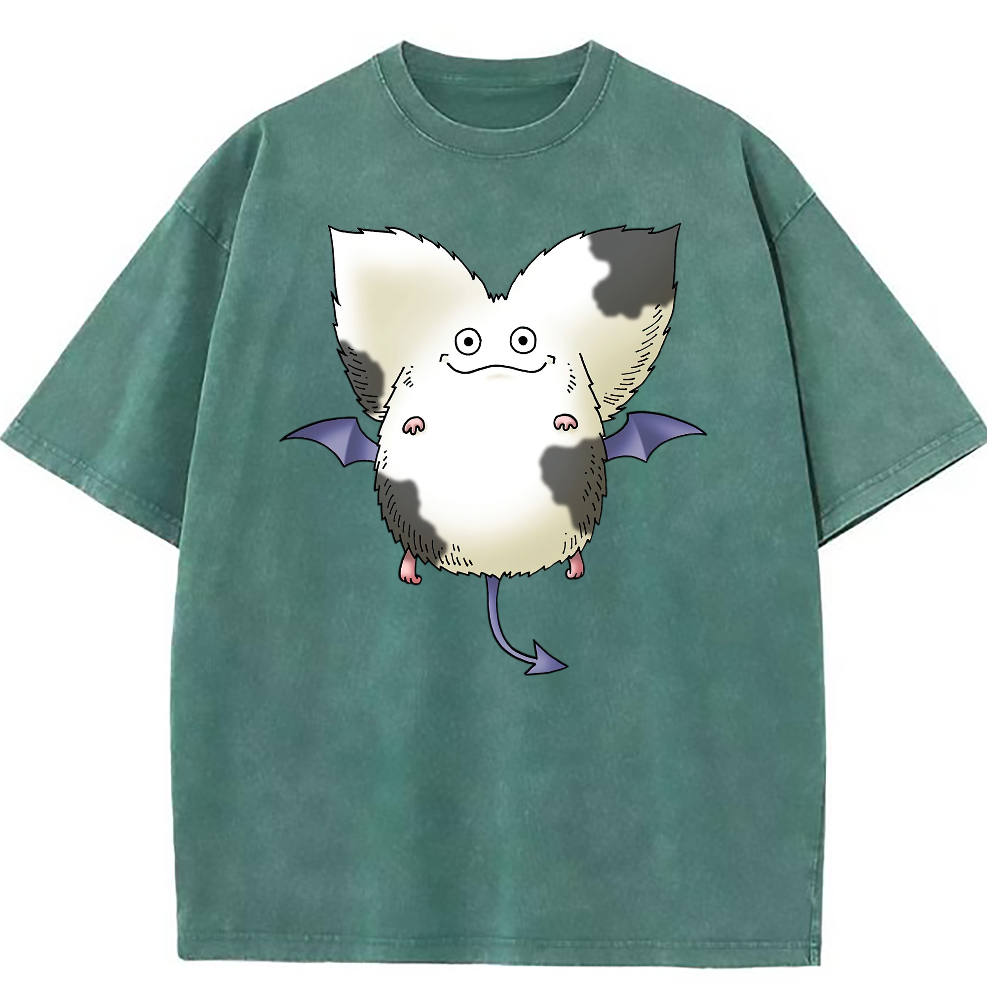 （画像用） ドラゴンクエスト Doragon Kuesuto Dragon Quest 綿100% ヴィンテージ風 半袖Tシャツ（フロントプリント）